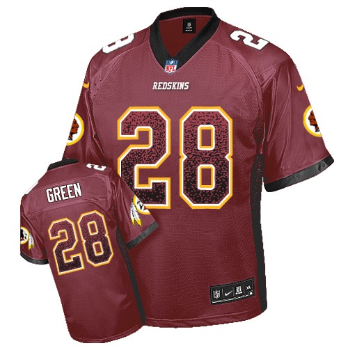 Men's Elite Darrell Green Nike Jersey Burgundy Red - #28 Drift Fashion NFL Washington Redskins